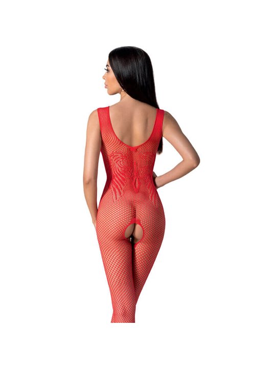 Passion - Bs098 Red Bodystocking One Size