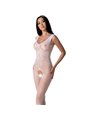 Passion - Bs098 White Bodystocking One Size