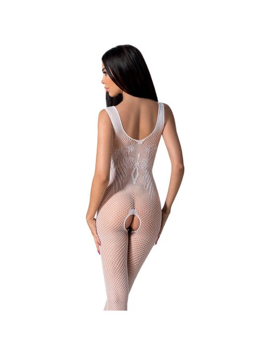 Passion - Bs098 White Bodystocking One Size