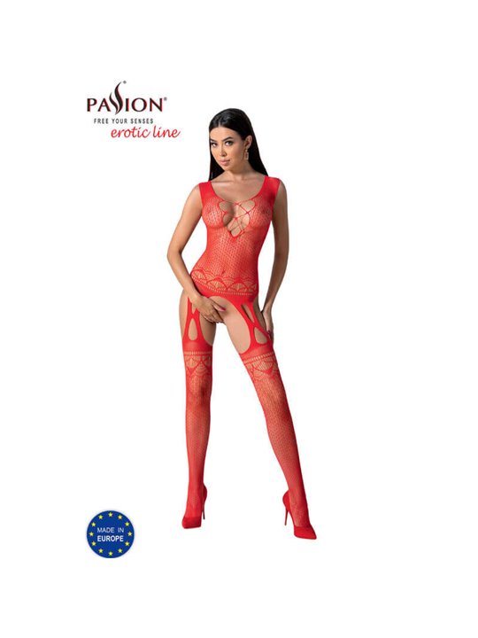 Passion - Bs099 Red Bodystocking One Size