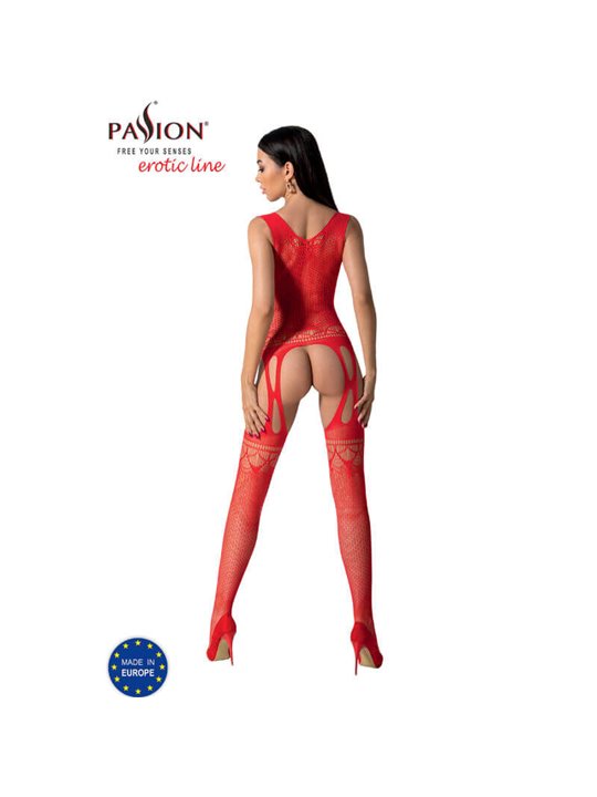 Passion - Bs099 Red Bodystocking One Size