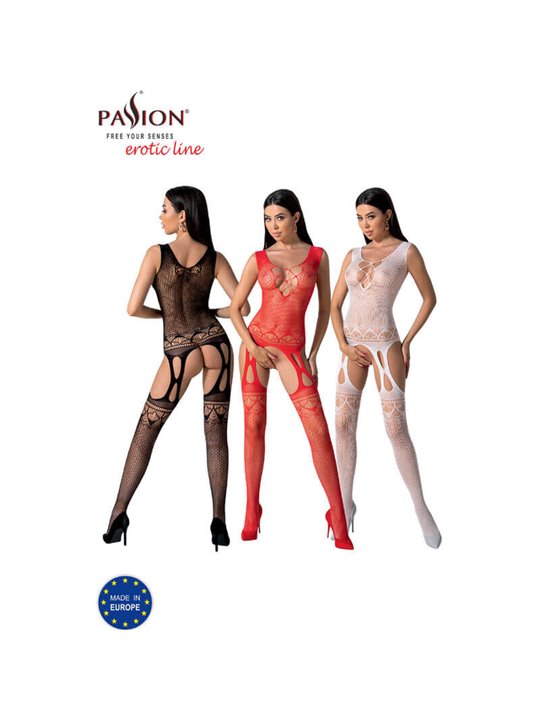 Passion - Bs099 White Bodystocking One Size