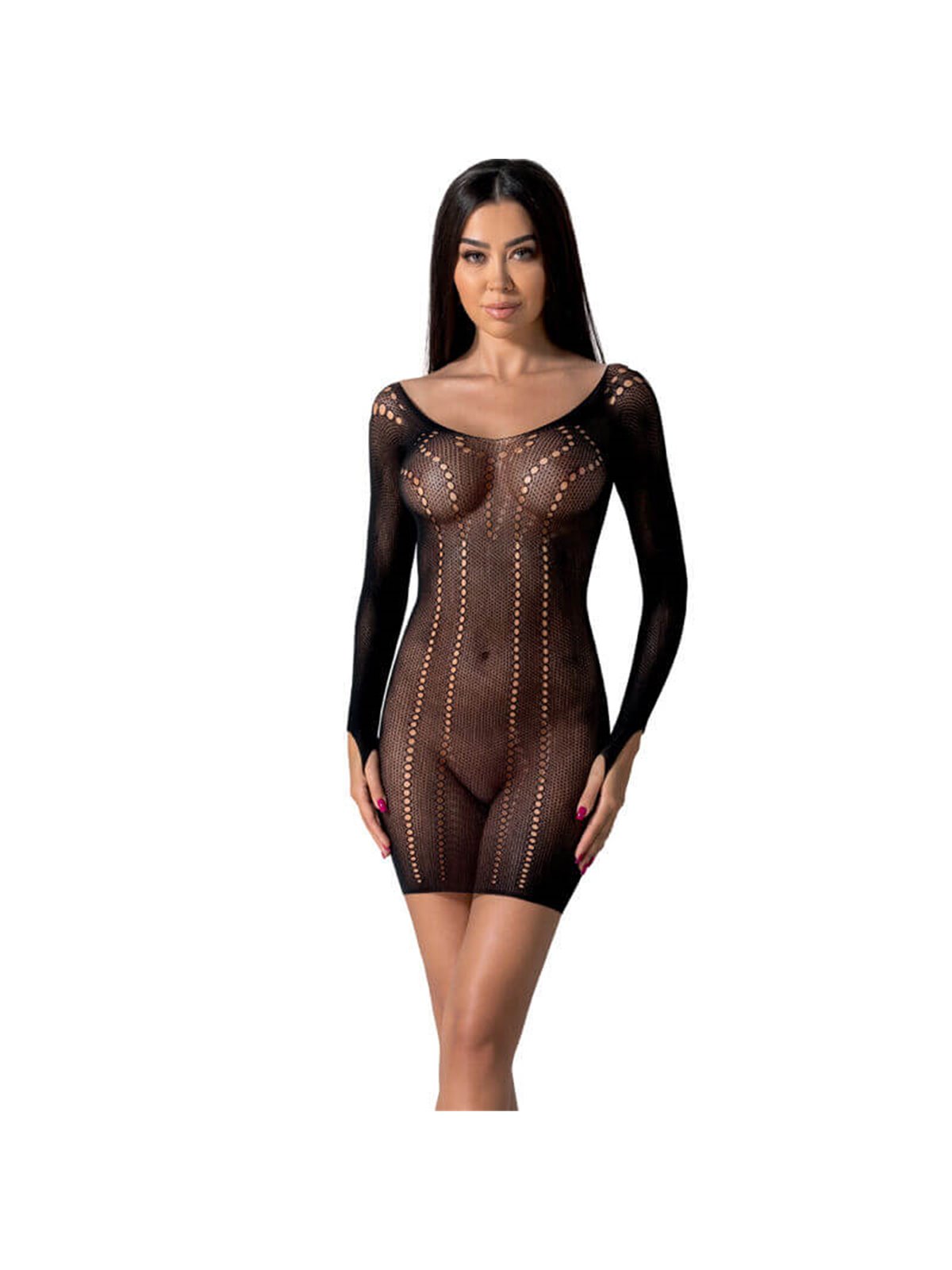 Passion - Bs101 Bodystocking Black One Size
