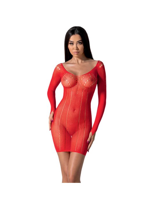 Passion - Bs101 Red Bodystocking One Size