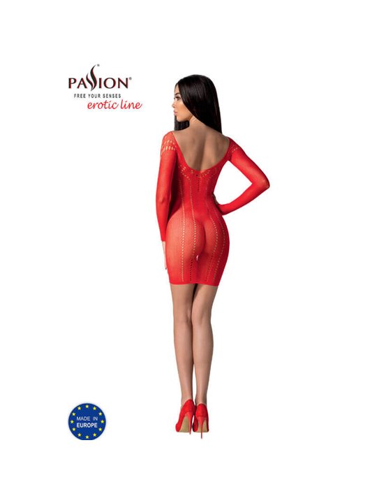 Passion - Bs101 Red Bodystocking One Size
