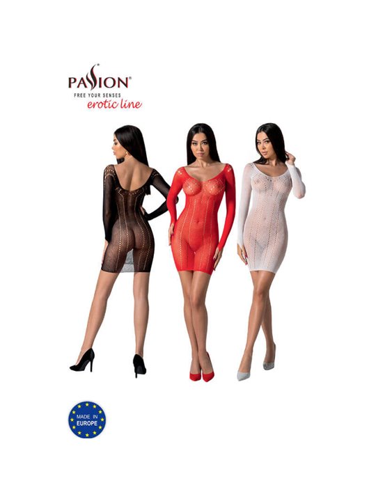 Passion - Bs101 Red Bodystocking One Size