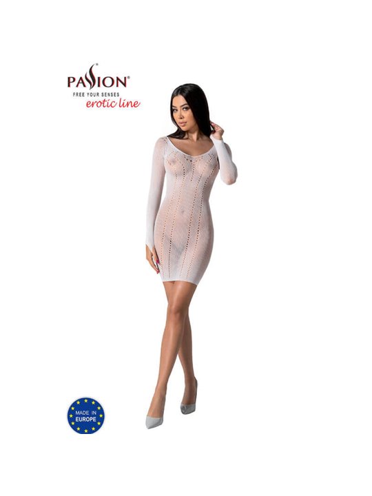Passion - Bs101 White Bodystocking One Size