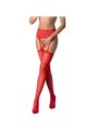 Passion - S028 Red Stockings with Garter One Size