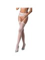 Passion - S029 White Stockings with Garter One Size
