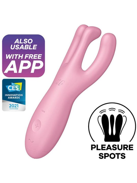 Satisfyer Threesome 4 Vibrator App - Pink