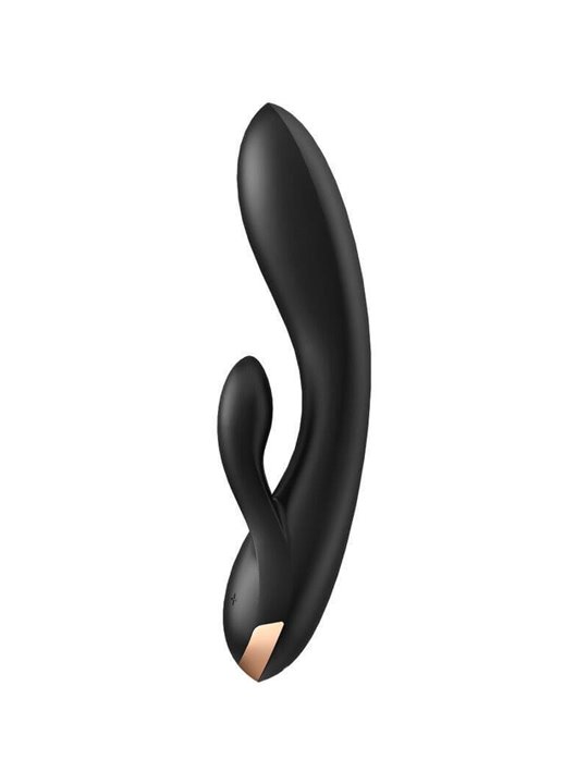 Satisfyer Double Flex Vibrator App - Black