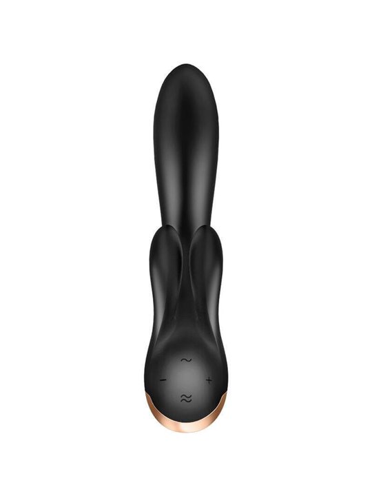 Satisfyer Double Flex Vibrator App - Black