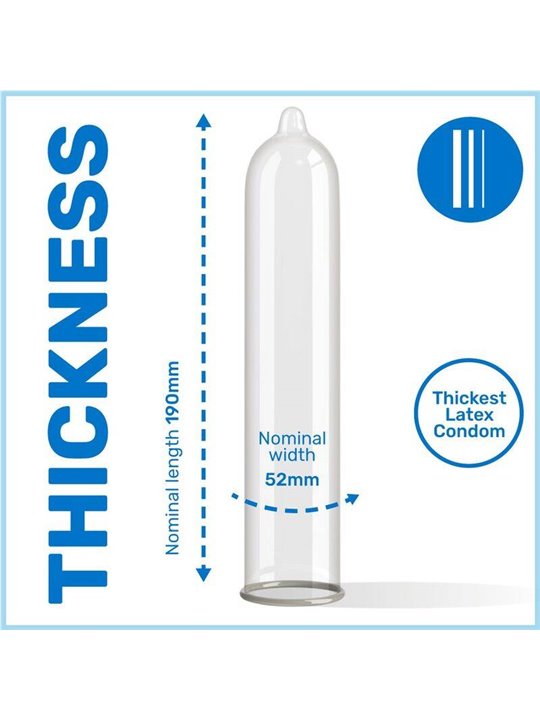 Pasante - Extra Condom Extra Thick 12 Units