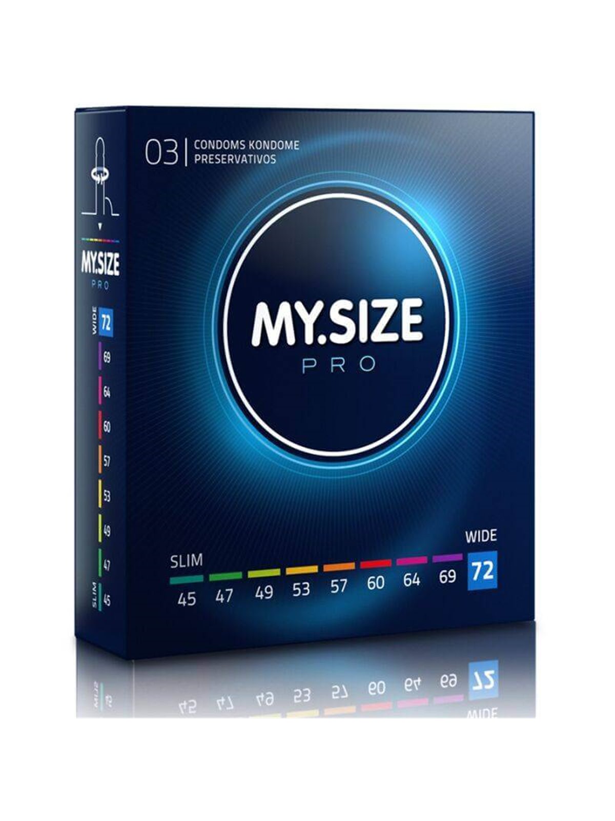 My Size Pro Preservativi 72 MM 3 Unità