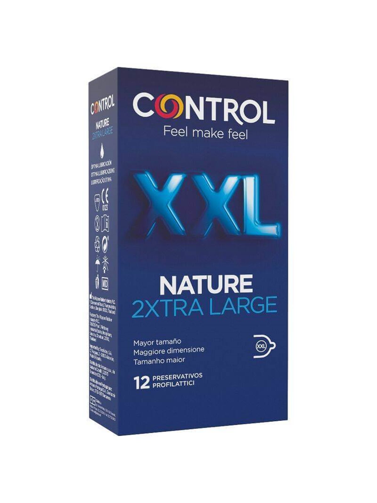 Control Preservativi Adapta XXL Nature 2Xtra Large - 12 Pz