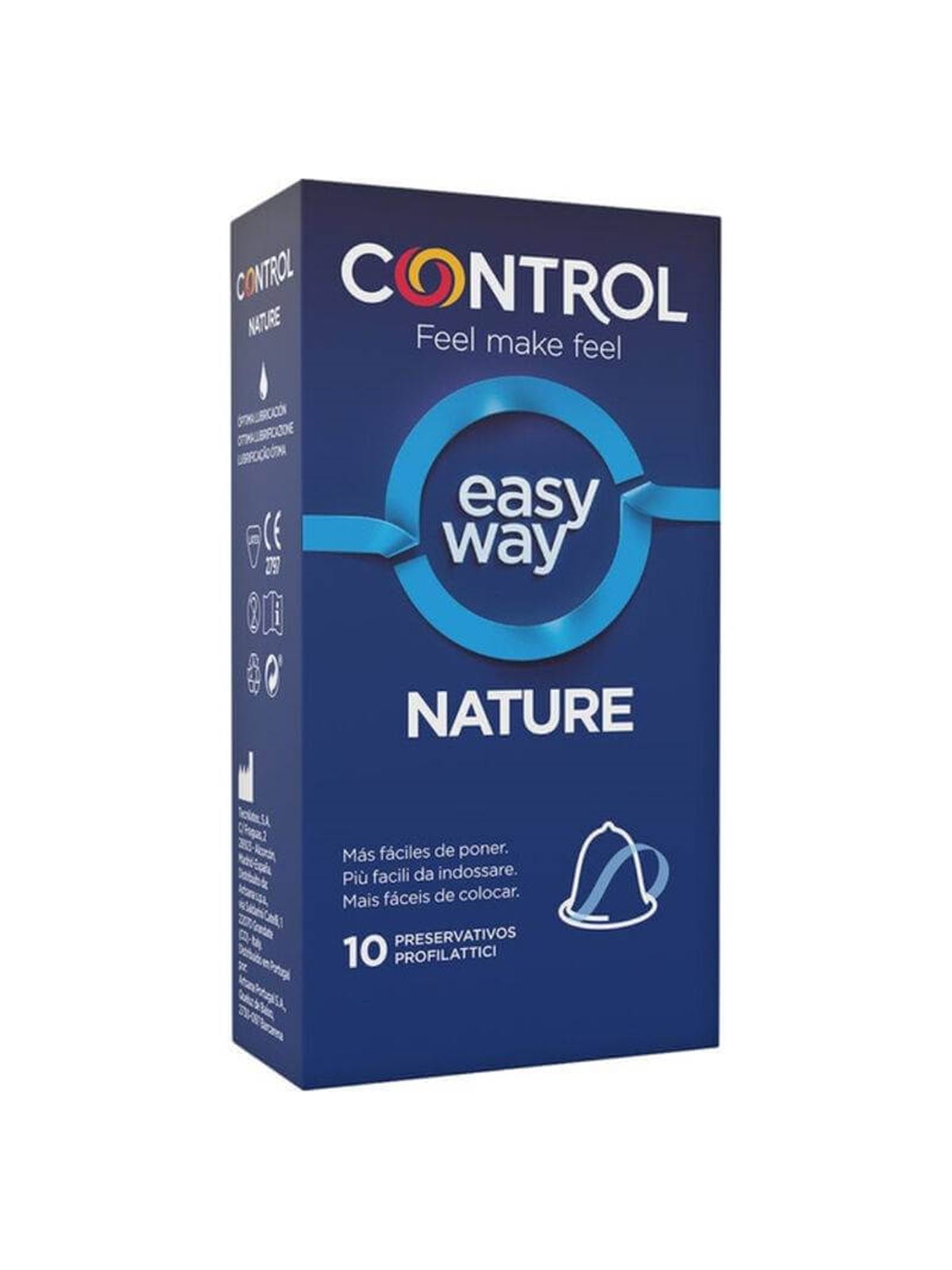 Control Preservativi Adapta Easy Way Nature - 10 Pz