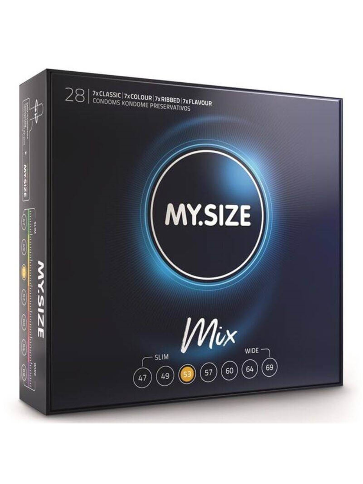 My Size - Mix Condoms 53 MM 28 Units