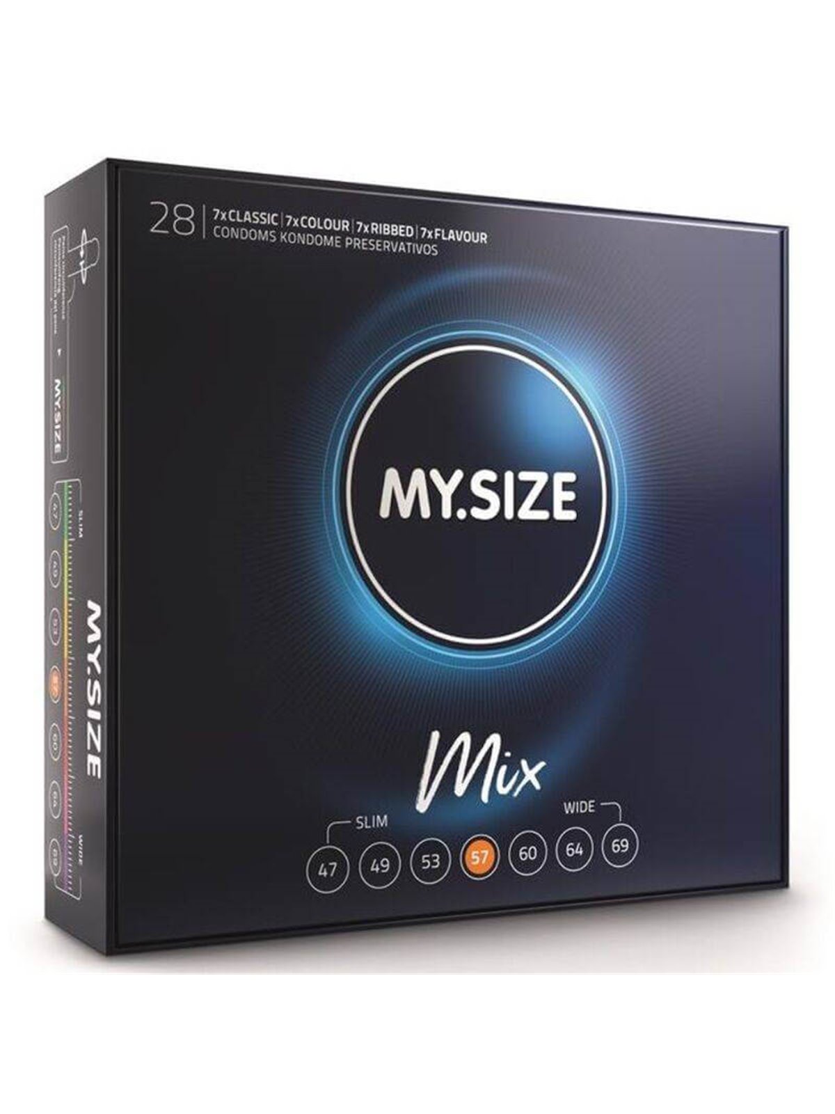 My Size - Mix Condoms 57 MM 28 Units