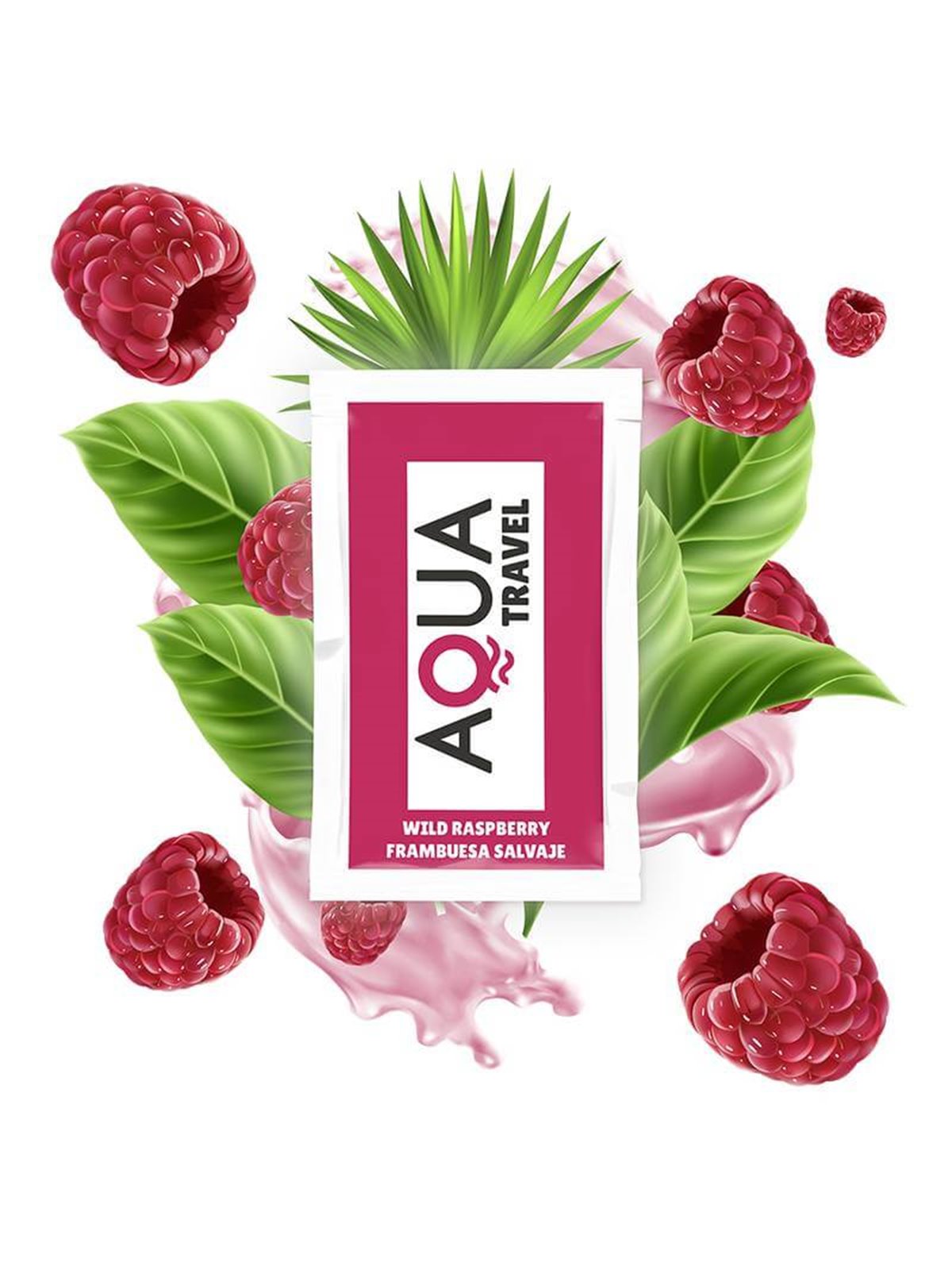 Aqua Travel Wild Raspberry Flavour Waterbased Lubricant - 6 ML