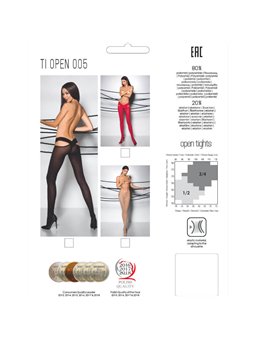 Passion - Tiopen 005 Stocking Red 3/4 (60 Den)