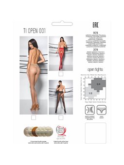 Passion - Tiopen 001 Red Tights 1/2 20 Den
