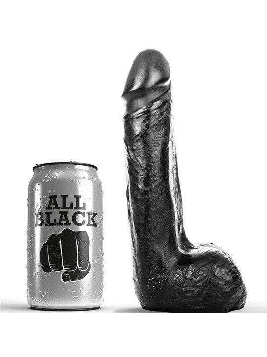 All Black - Dildo Realistico Nero 20 CM