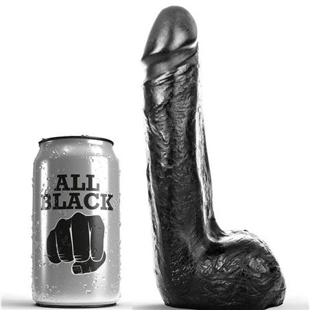 All Black - Dildo Realistico Nero 20 CM