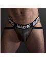 Macho - Mx27Gr Jock Leather GRay Beige L
