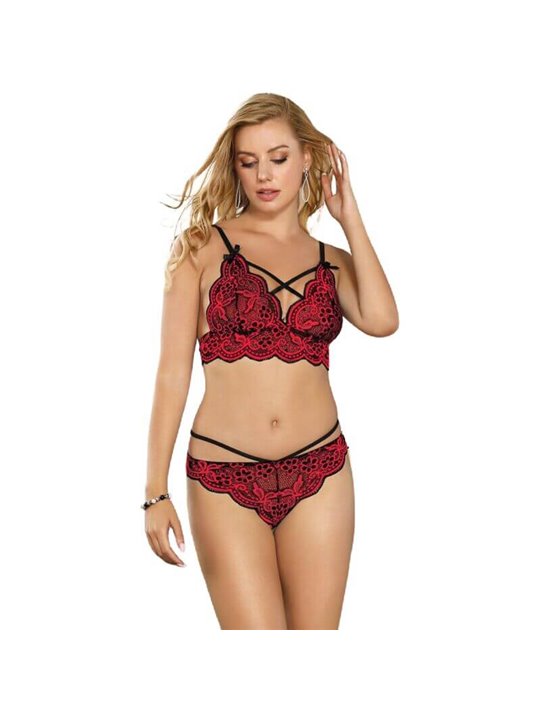 Subblime Set - Two Pieces Set Lace Top and Panties L/XL