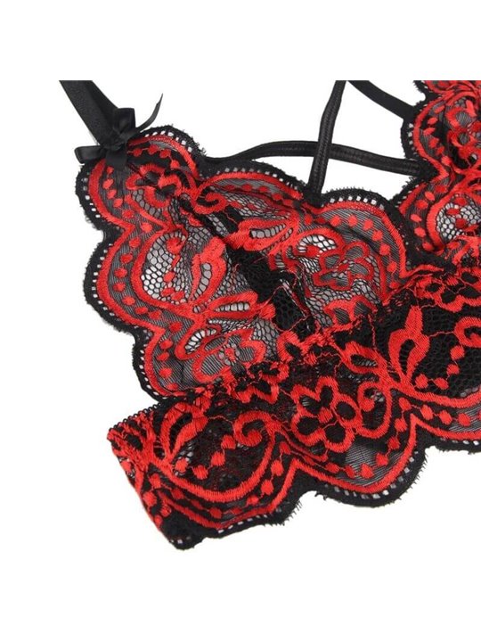 Subblime Set - Two Pieces Set Lace Top and Panties L/XL
