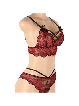 Subblime Set - Two Pieces Set Lace Top and Panties L/XL