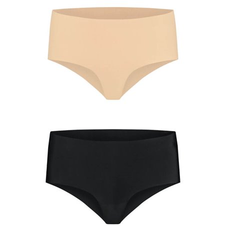 Bye-Bra - Pack 2 Slip a Vita Alta Senza Cuciture - Taglia XL