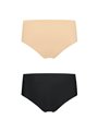Bye-Bra - Pack 2 Slip a Vita Alta Senza Cuciture - Taglia XL