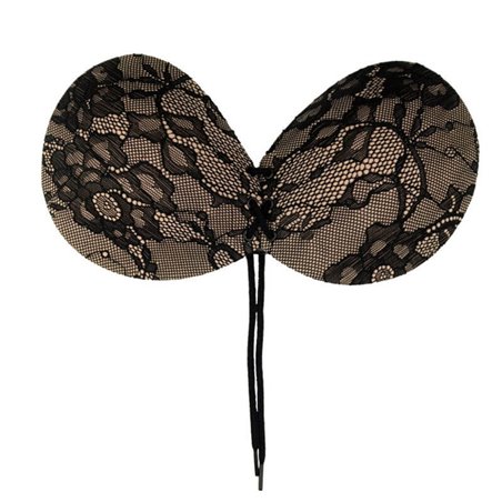 Bye-Bra Round Lace-It - Reggiseno Adesivo Ricamato con Scollatura Regolabile - Coppa D