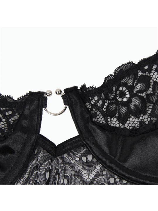 Subblime Corset - Corset and Belt Black S/M