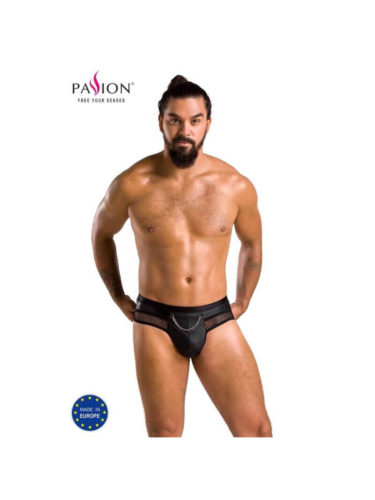 Passion - 030 Open Slip Tom Black S/M