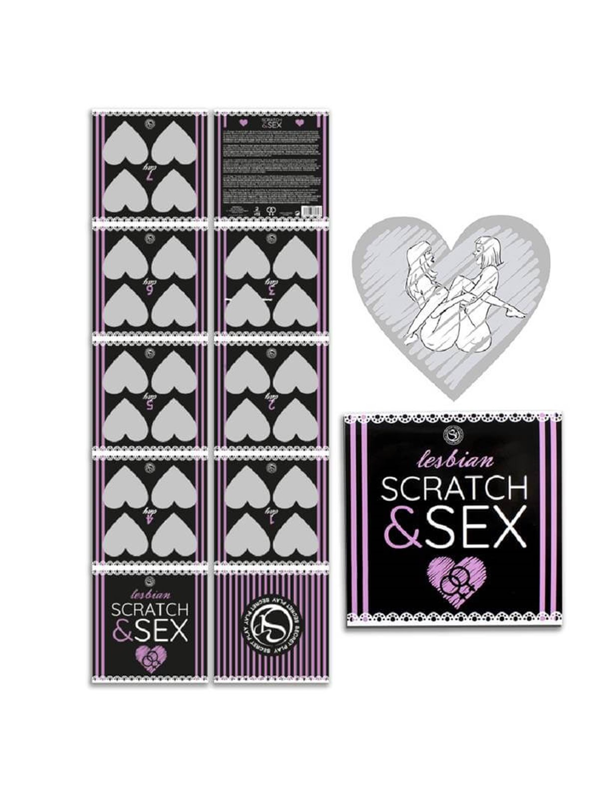 Secretplay - Scratch & Sex Game For Couples Lesbian Positions (Es/En/Fr/Pt/De)