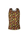 Anais Men - Top Smanicato con Fantasia Labbra e Banane Taglia XL