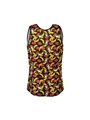 Anais Men - Top Smanicato con Fantasia Labbra e Banane Taglia XL