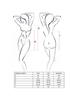 Passion Woman Maddie Corset Black S/M