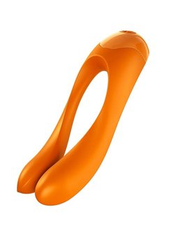 Satisfyer Candy Cane Finger Vibrator Orange