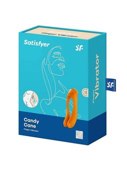 Satisfyer - Candy Cane Finger Vibrator Orange
