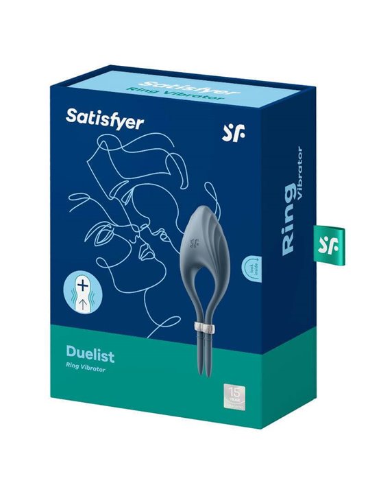 Satisfyer Duelist Ring Vibrator - GRey