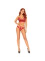 Leg Avenue - 2 Pieces Set Lace Bralette and Thong M/L