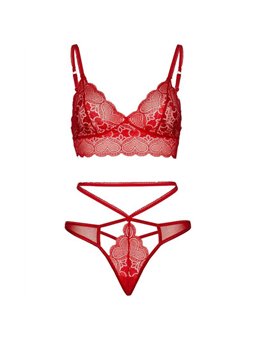 Leg Avenue - 2 Pieces Set Lace Bralette and Thong M/L