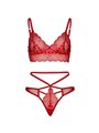 Leg Avenue - 2 Pieces Set Lace Bralette and Thong M/L
