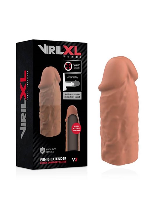 VirilXL - Liquid Silicone V3 Brown Penis Extension