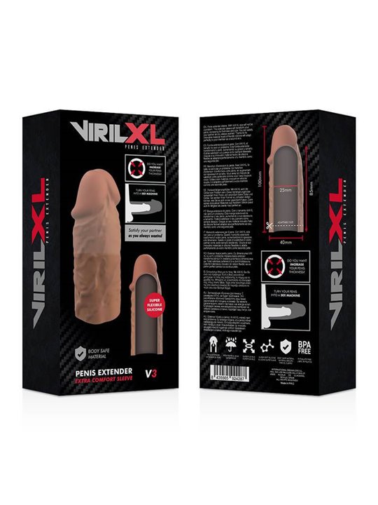 VirilXL - Liquid Silicone V3 Brown Penis Extension