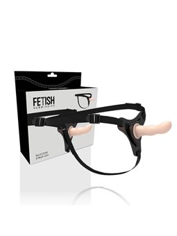 Fetish Submissive Harness - Flesh Silicone G-Spot 12.5 CM