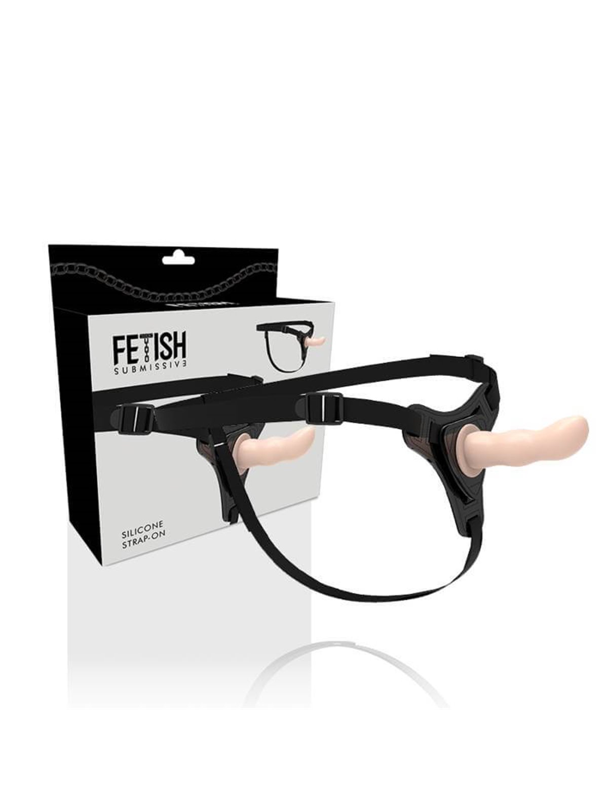 Fetish Submissive Harness - Flesh Silicone G-Spot 12.5 CM